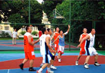 篮球比赛增进友谊